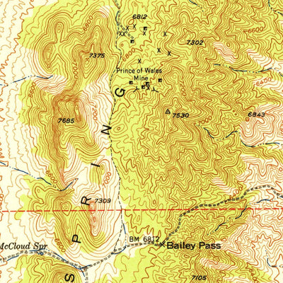 United States Geological Survey Garden Valley, NV (1951, 62500-Scale) digital map