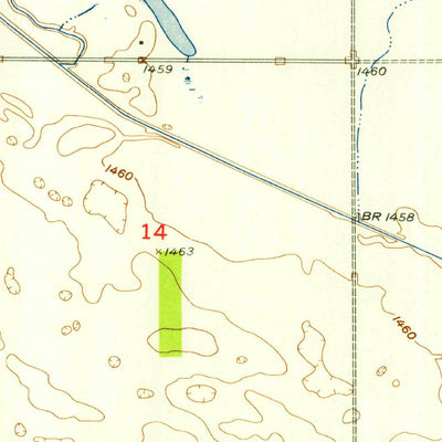 United States Geological Survey Gardena, ND (1954, 24000-Scale) digital map
