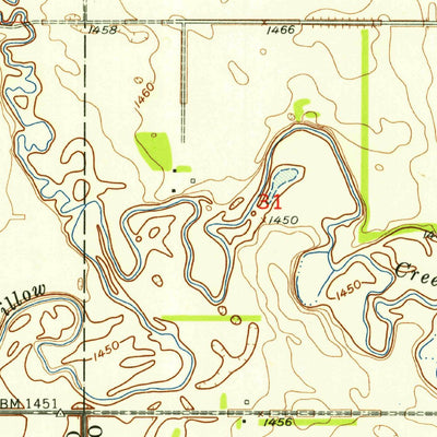 United States Geological Survey Gardena, ND (1954, 24000-Scale) digital map