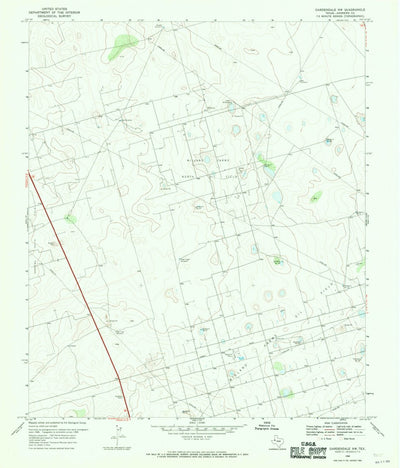 United States Geological Survey Gardendale NW, TX (1968, 24000-Scale) digital map