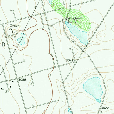United States Geological Survey Gardendale NW, TX (1968, 24000-Scale) digital map