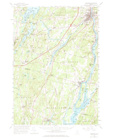 United States Geological Survey Gardiner, ME (1957, 62500-Scale) digital map