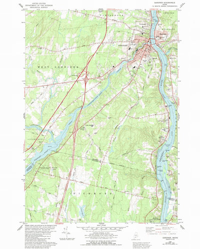United States Geological Survey Gardiner, ME (1980, 24000-Scale) digital map