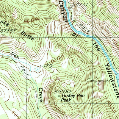 United States Geological Survey Gardiner, MT (1986, 24000-Scale) digital map
