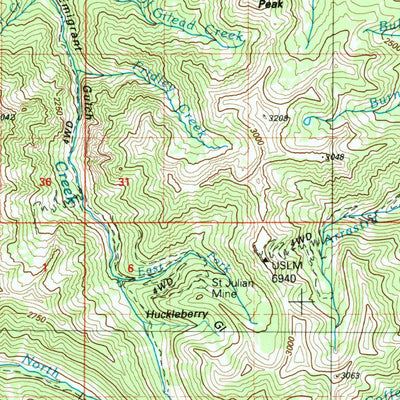 United States Geological Survey Gardiner, MT-WY (1992, 100000-Scale) digital map