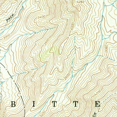 United States Geological Survey Gardiner Peak, ID (1991, 24000-Scale) digital map