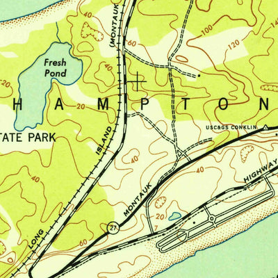 United States Geological Survey Gardiners Island East, NY (1943, 24000-Scale) digital map