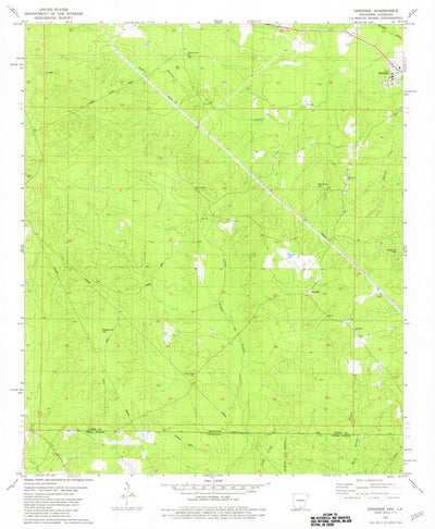 United States Geological Survey Gardner, AR-LA (1981, 24000-Scale) digital map