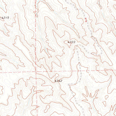 United States Geological Survey Gardner Gulch, WY (1971, 24000-Scale) digital map