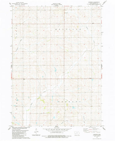 United States Geological Survey Gardner, IA (1983, 24000-Scale) digital map