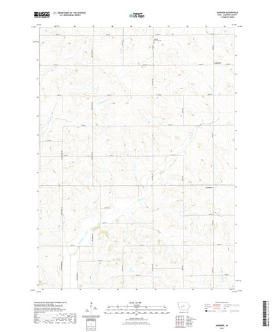 United States Geological Survey Gardner, IA (2022, 24000-Scale) digital map