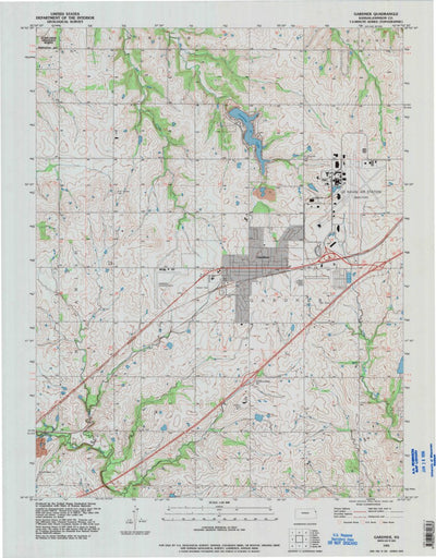 United States Geological Survey Gardner, KS (1991, 24000-Scale) digital map
