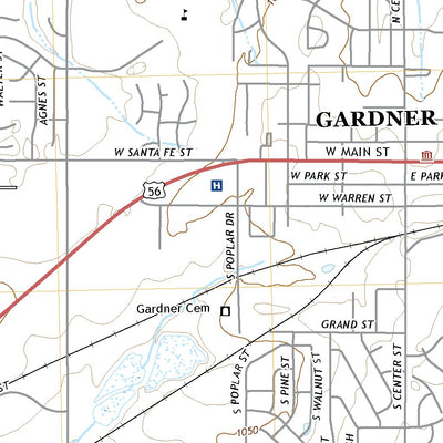 United States Geological Survey Gardner, KS (2022, 24000-Scale) digital map