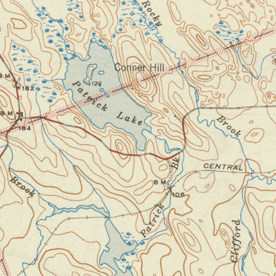 United States Geological Survey Gardner Lake, ME (1943, 62500-Scale) digital map