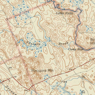 United States Geological Survey Gardner Lake, ME (1943, 62500-Scale) digital map