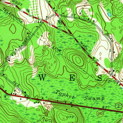 United States Geological Survey Gardner, MA (1954, 24000-Scale) digital map