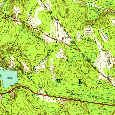 United States Geological Survey Gardner, MA (1954, 31680-Scale) digital map