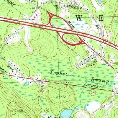 United States Geological Survey Gardner, MA (1970, 25000-Scale) digital map