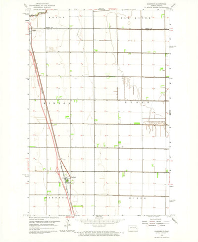 United States Geological Survey Gardner, ND (1963, 24000-Scale) digital map