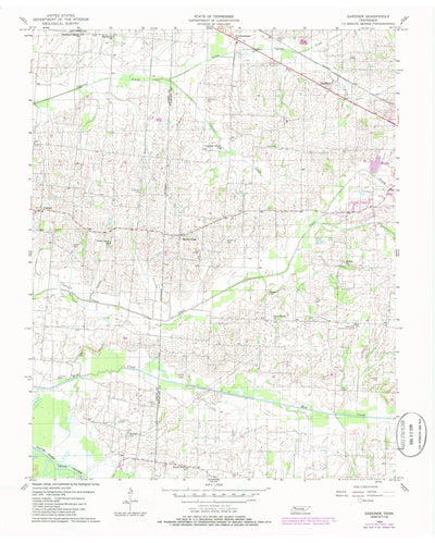 United States Geological Survey Gardner, TN (1956, 24000-Scale) digital map