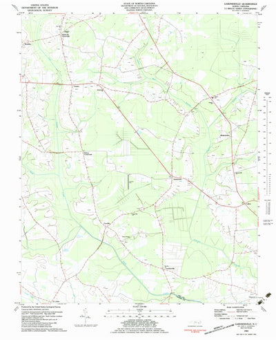 United States Geological Survey Gardnerville, NC (1983, 24000-Scale) digital map