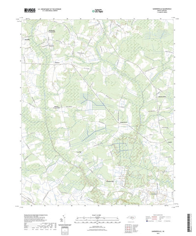 United States Geological Survey Gardnerville, NC (2022, 24000-Scale) digital map