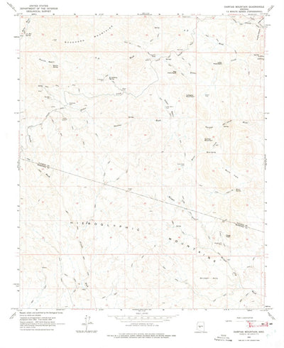 United States Geological Survey Garfias Mountain, AZ (1964, 24000-Scale) digital map