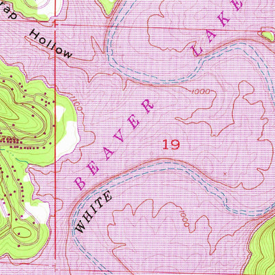 United States Geological Survey Garfield, AR-MO (1958, 24000-Scale) digital map