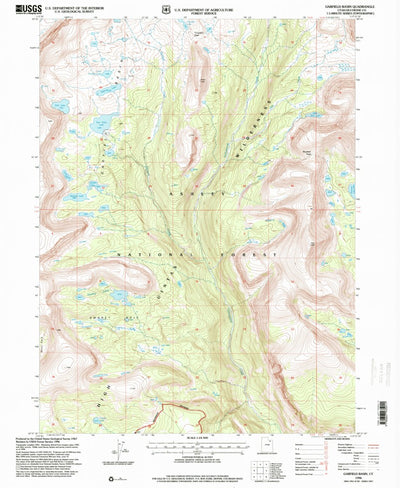 United States Geological Survey Garfield Basin, UT (1996, 24000-Scale) digital map
