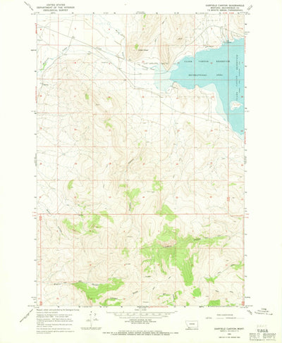 United States Geological Survey Garfield Canyon, MT (1965, 24000-Scale) digital map