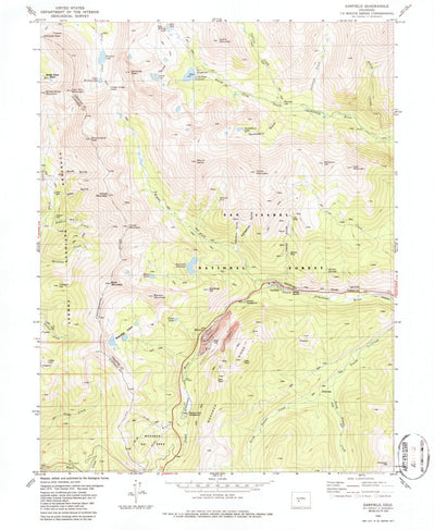 United States Geological Survey Garfield, CO (1982, 24000-Scale) digital map