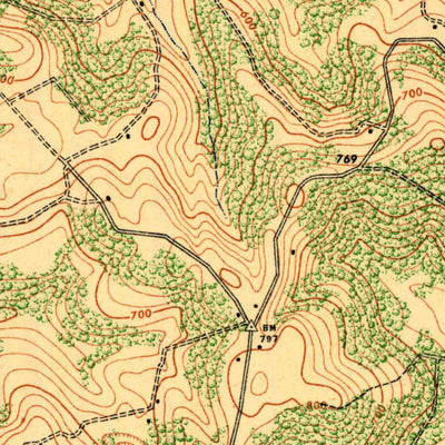 United States Geological Survey Garfield, KY (1947, 24000-Scale) digital map