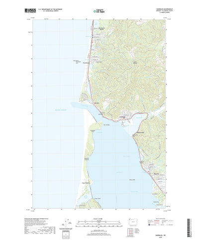 United States Geological Survey Garibaldi, OR (2020, 24000-Scale) digital map