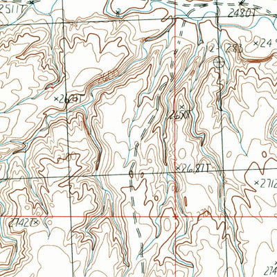 United States Geological Survey Garland Creek, MT (1984, 24000-Scale) digital map