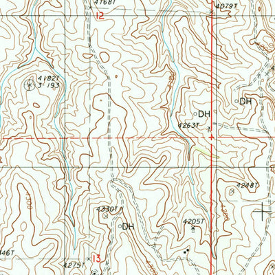 United States Geological Survey Garland Hill, WY (1984, 24000-Scale) digital map