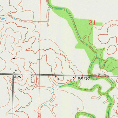 United States Geological Survey Garland, KS-MO (1948, 24000-Scale) digital map