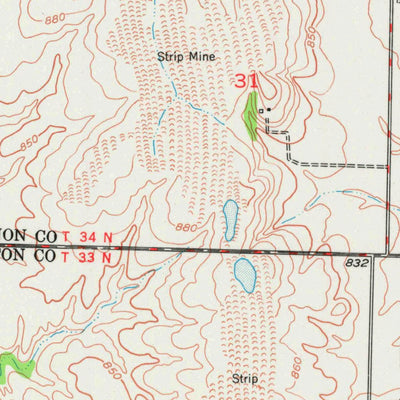 United States Geological Survey Garland, KS-MO (1948, 24000-Scale) digital map