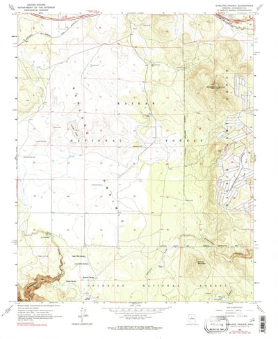 United States Geological Survey Garland Prairie, AZ (1963, 24000-Scale) digital map