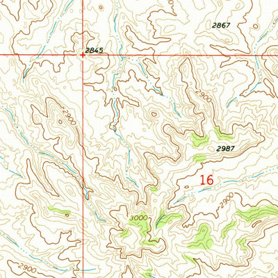 United States Geological Survey Garland School, MT (1969, 24000-Scale) digital map