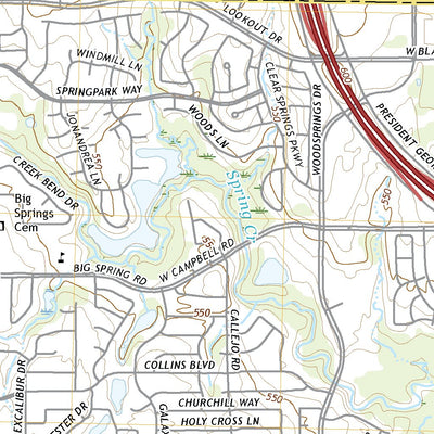 United States Geological Survey Garland, TX (2022, 24000-Scale) digital map