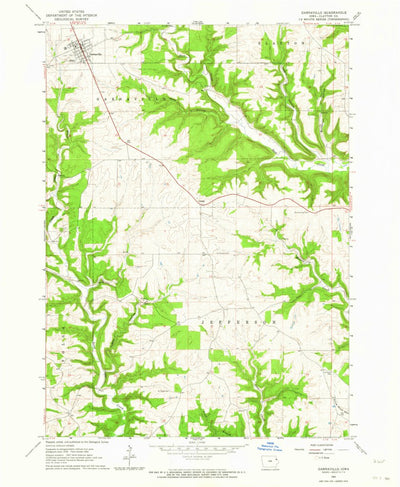 United States Geological Survey Garnavillo, IA (1962, 24000-Scale) digital map