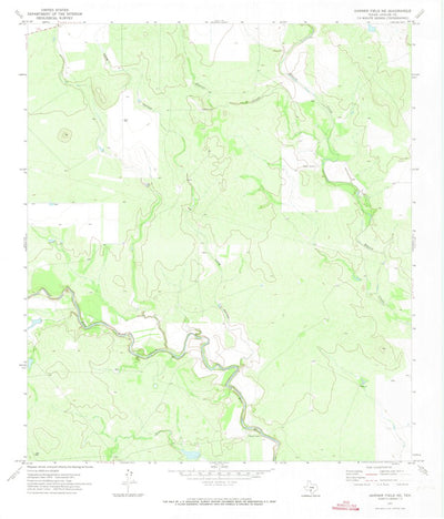 United States Geological Survey Garner Field NE, TX (1971, 24000-Scale) digital map