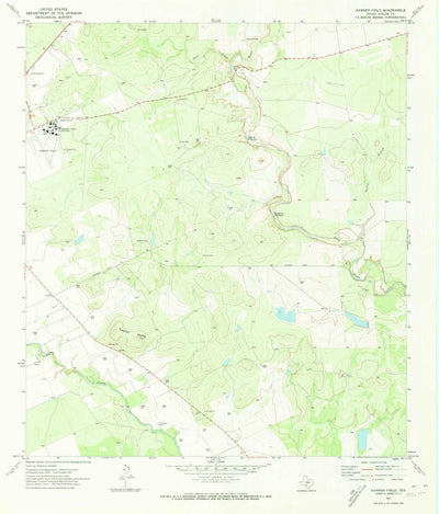 United States Geological Survey Garner Field, TX (1971, 24000-Scale) digital map