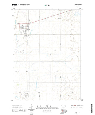 United States Geological Survey Garner, IA (2022, 24000-Scale) digital map