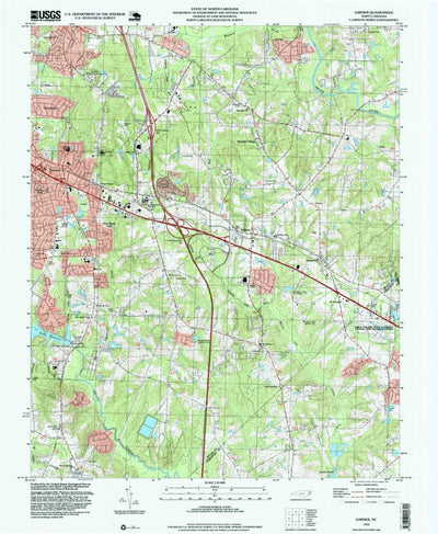 United States Geological Survey Garner, NC (1993, 24000-Scale) digital map