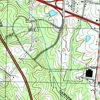 United States Geological Survey Garner, NC (1993, 24000-Scale) digital map