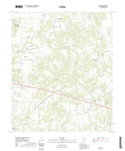 United States Geological Survey Garner, TX (2022, 24000-Scale) digital map
