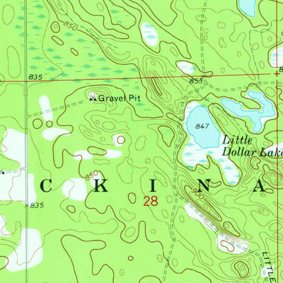 United States Geological Survey Garnet, MI (1973, 24000-Scale) digital map