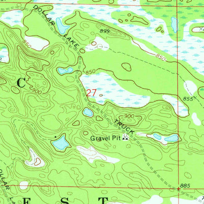 United States Geological Survey Garnet, MI (1973, 24000-Scale) digital map