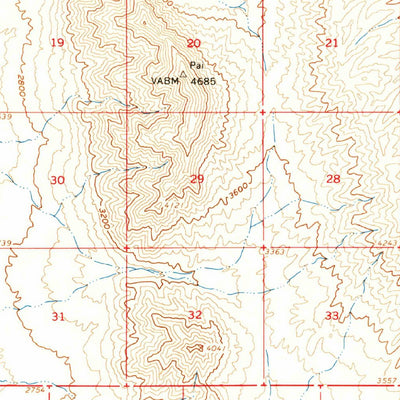 United States Geological Survey Garnet Mountain, AZ (1960, 62500-Scale) digital map